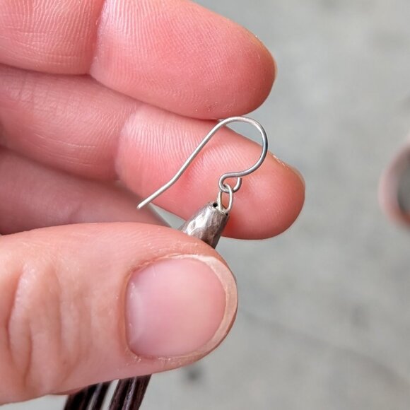 Set of Three Brown Tone Teardrop Dangle Earrings - Picture 11 of 12